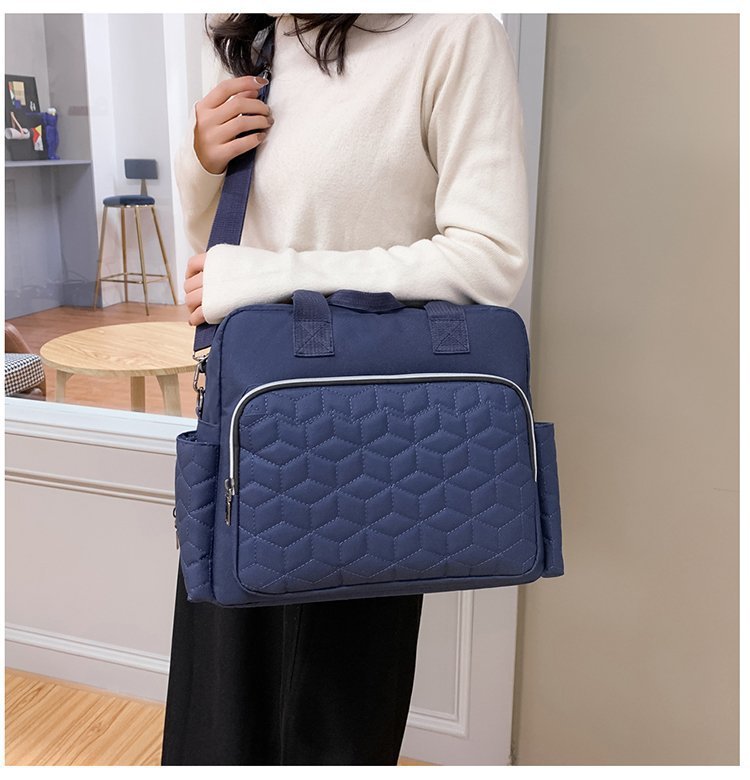 跨境时尚妈咪包女士单肩斜挎包妈妈大容量手提包待产包母婴包批发详情22