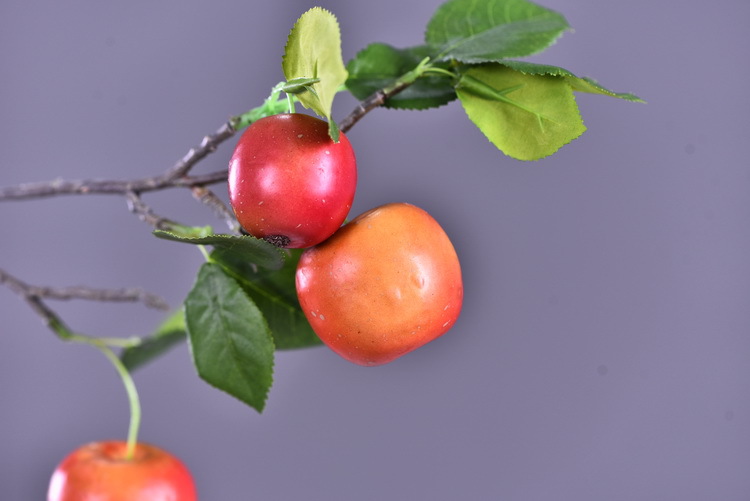 Wholesale of artificial apple branches, multi-leaf home decoration fruit branches, new Chinese-style New Year decoration berries from the manufacturer pic 21