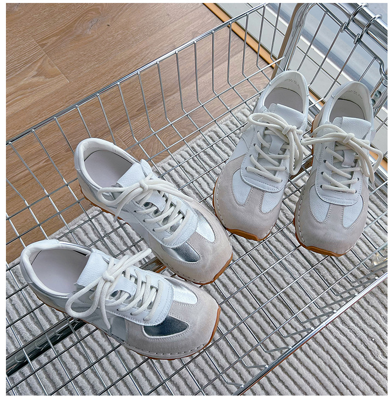 真皮阿甘鞋女2024秋季新款平底运动德训鞋女休闲小白鞋女百搭女鞋详情48