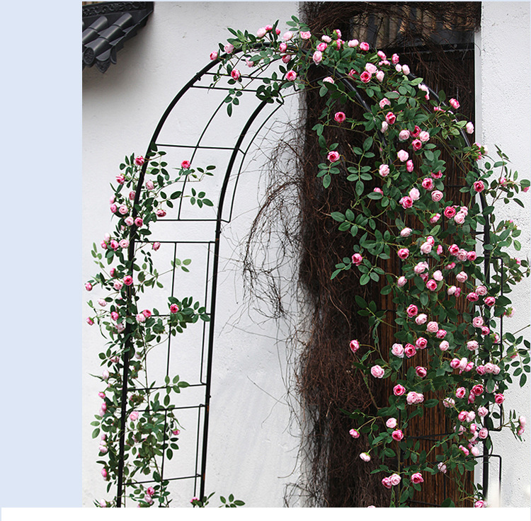 仿真蔷薇玫瑰花藤假花藤条藤蔓塑料花吊顶空调水管道遮挡阳台装饰详情17