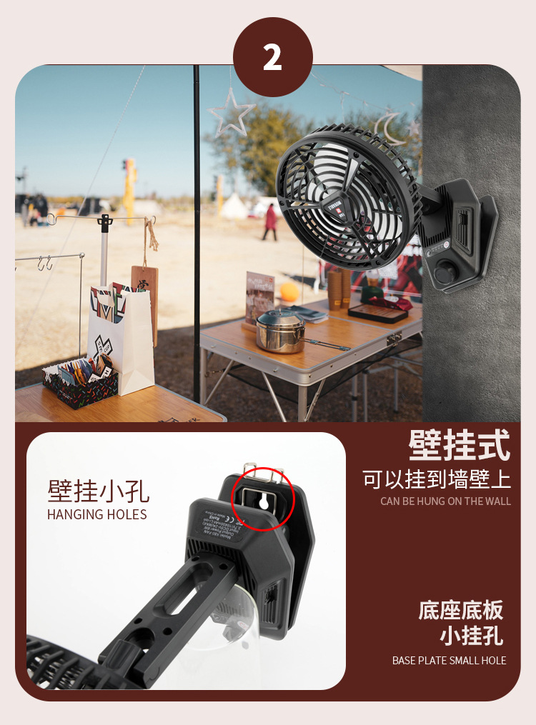 2022 New mini Fan, mini portable silent oscillating desktop, baby stroller clip-on charging electric fan for car pic 9