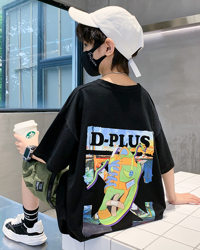 儿童装男童短袖T恤夏装2022年新款夏季男孩中大童夏款纯棉上衣潮t详情26