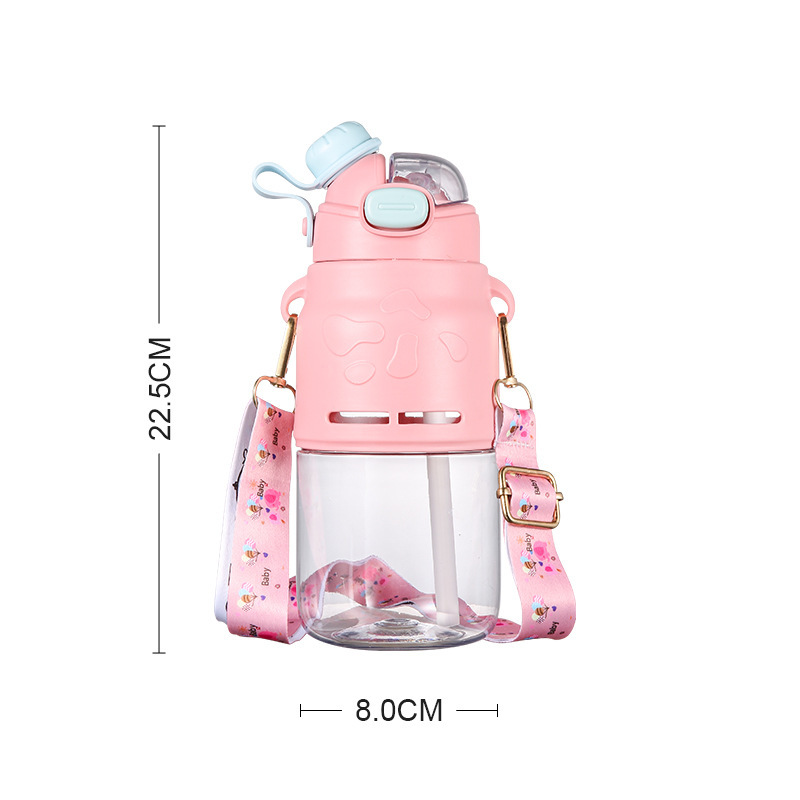 8546water bottle太空杯750ml高颜值双饮弹跳旋转盖时尚学生水杯详情8
