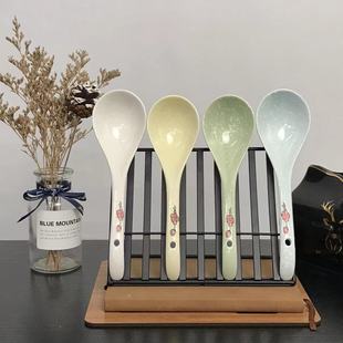 New Japanese ceramic spoons with high appearance standards, household cartoon long-handled soup spoons, tableware spoons and dessert spoons, can be printed with logos pic 6