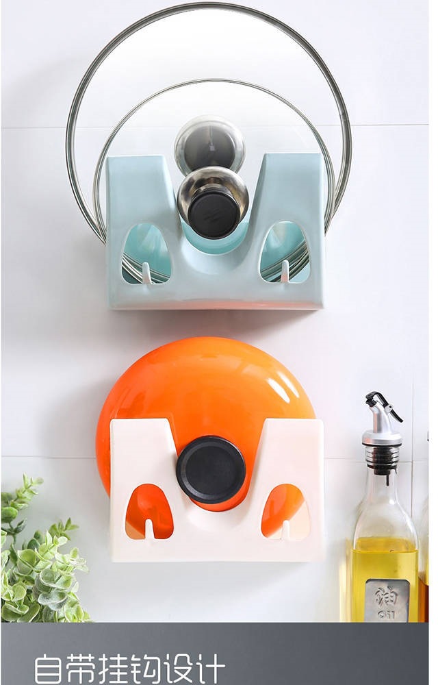 免打孔厨房锅盖架壁挂多功能砧板收纳架家用菜板置物架挂钩沥水架详情9