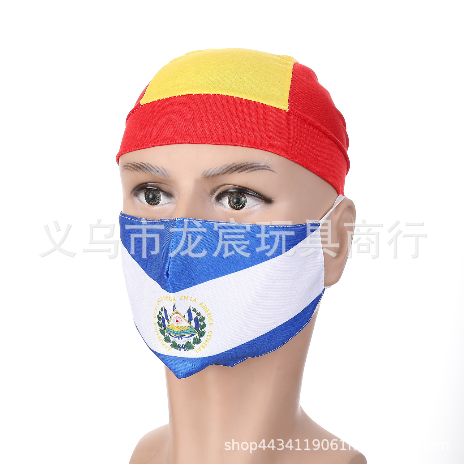 跨境亚马逊透气布口罩棉质时尚成人防尘水洗防晒旗帜口罩挂耳批发详情9