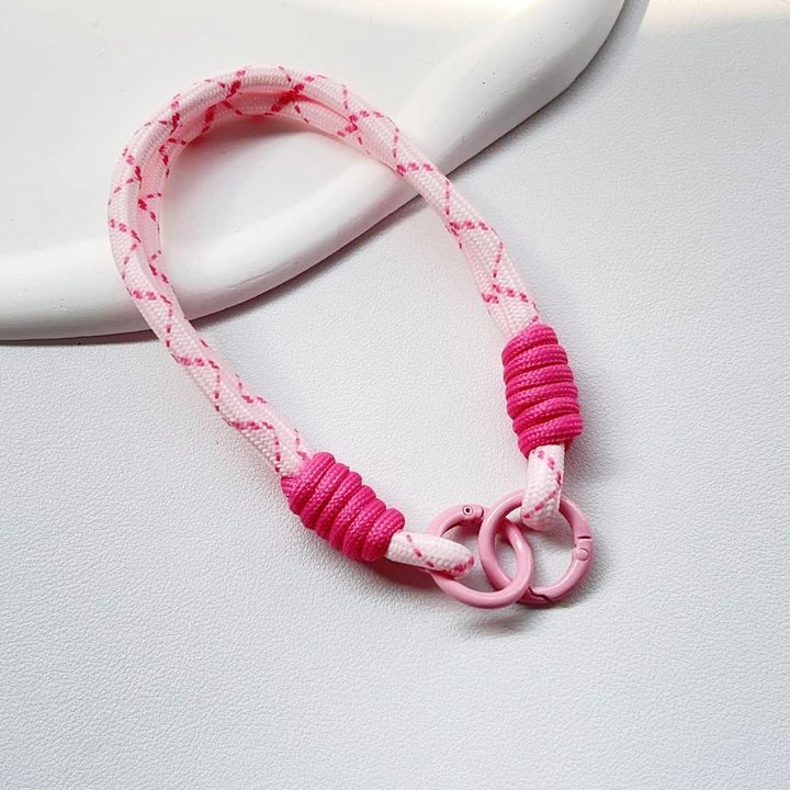 简约ins拼色编织绳短款手机挂绳ccd相机挂件手提挂饰男女腕带双扣详情29