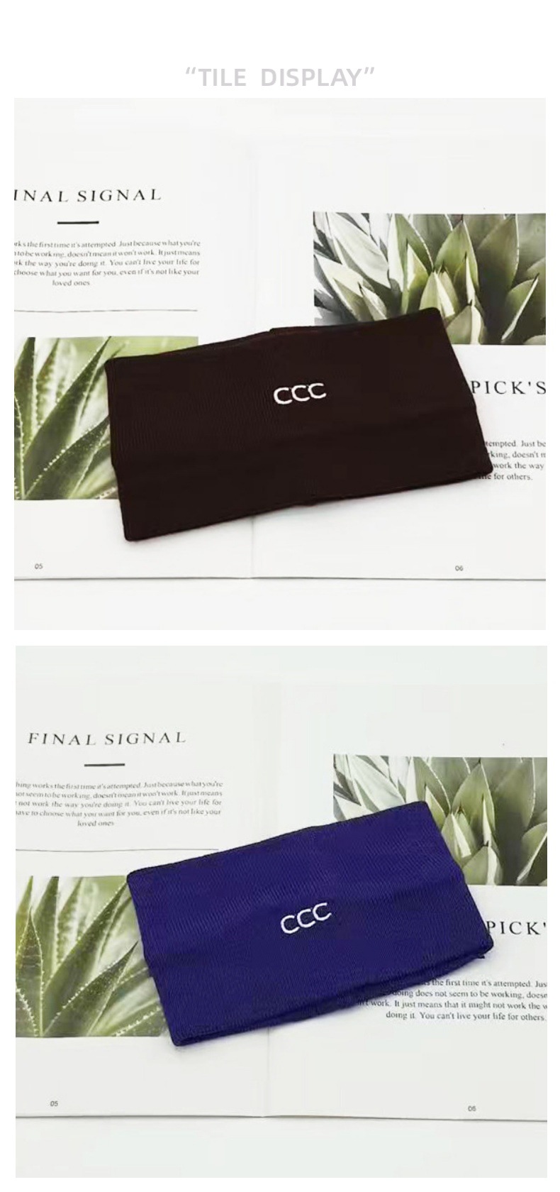 四季运动发带宽边女生日常外带超宽百搭护额字母针织纯色休闲护耳详情4