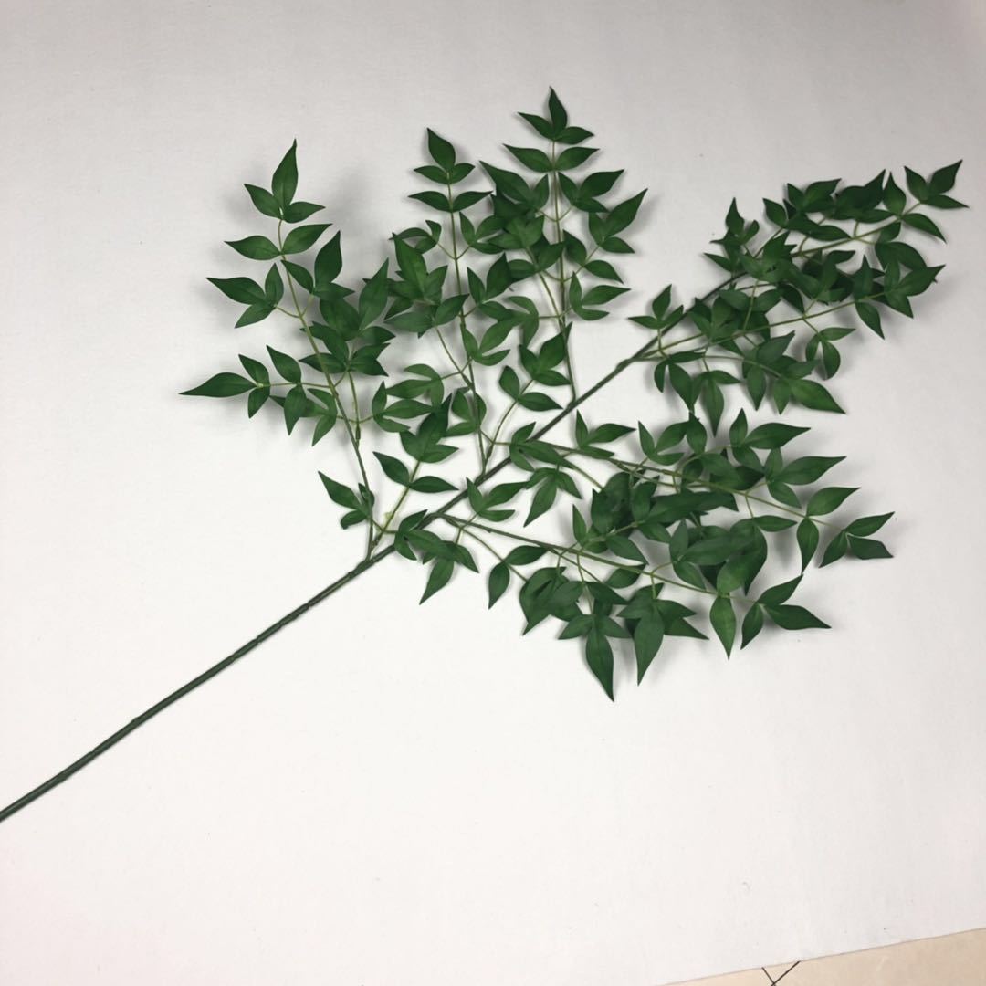 Simulated Nandina bamboo leaves and branches, wedding props, simulated leaves, artificial leaves, simulated branches, garden branches, simulated leaves pic 19