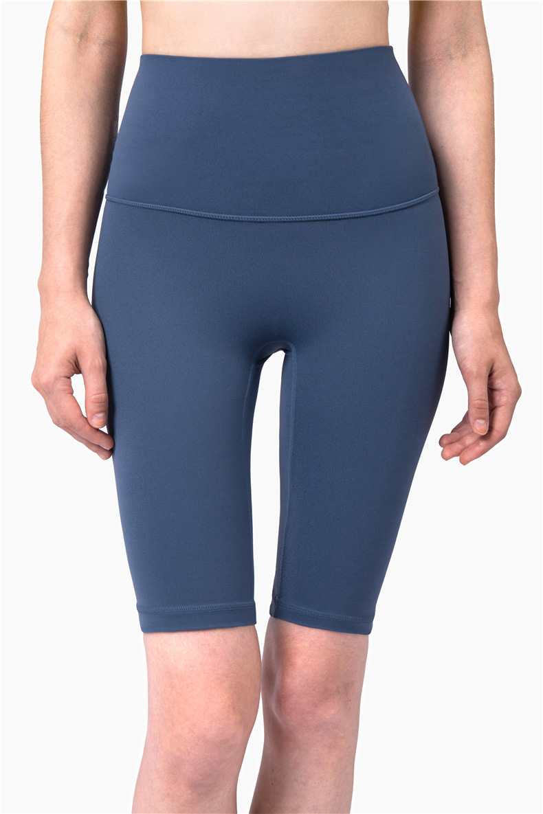 Aidu NULS 5-point nude yoga pants for women, summer tight-fitting yoga wear without a T-shirt, high-waisted and hip-lifting fitness yoga shorts pic 38