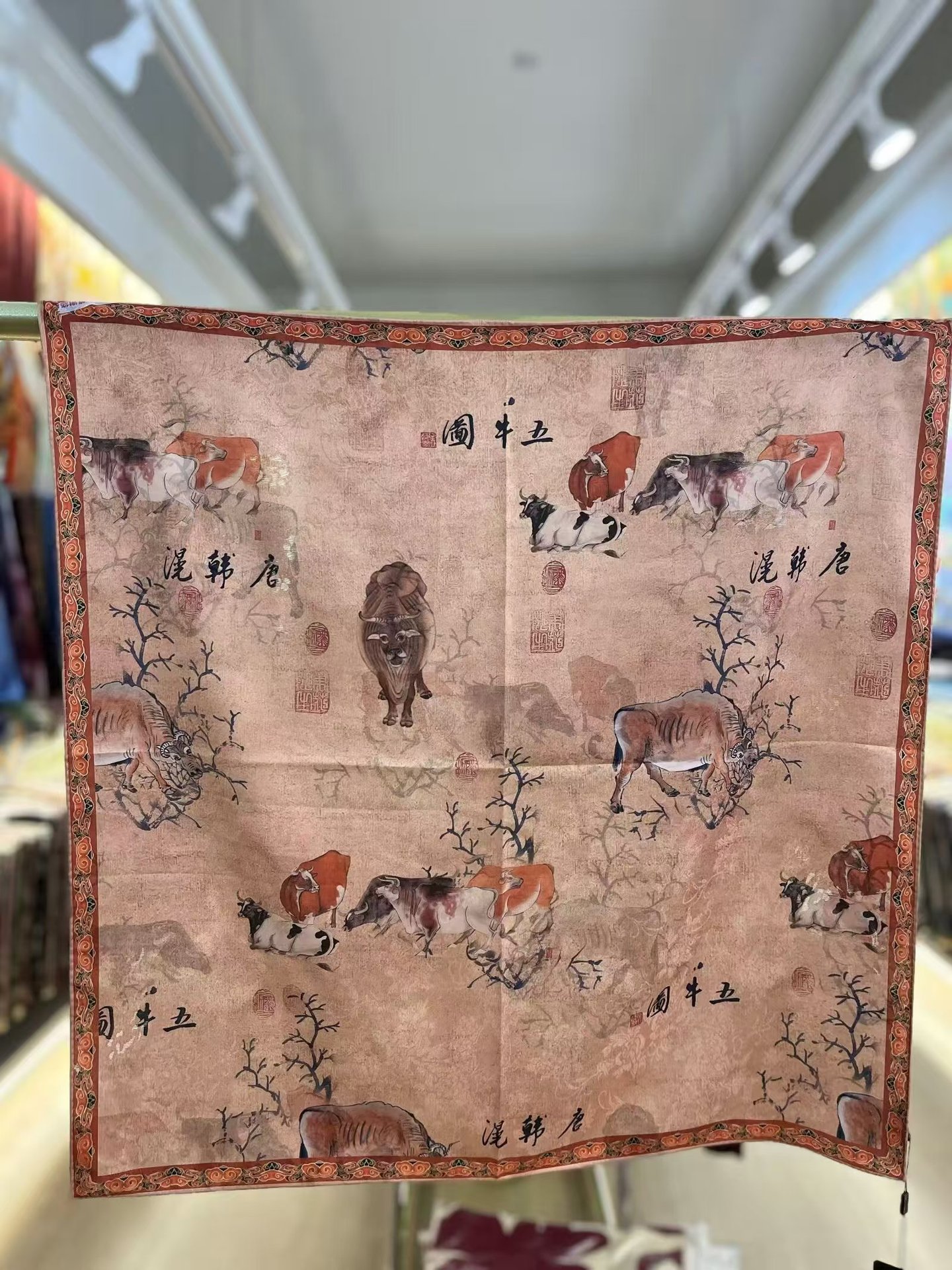 国潮香云纱花萝70*70新中式苏杭小方巾双面双色丝巾厂家代发扎染详情34