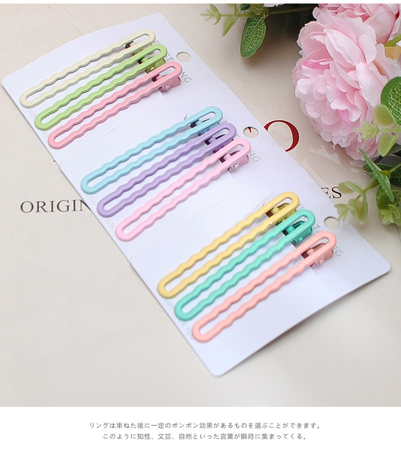 彩色气质侧边夹女前额刘海碎发夹鸭夹子发卡固定头发头饰顶夹发饰详情3