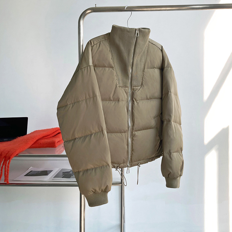 Luxi 2022 New Design sense stand-up collar short Down jacket for petite women 90, white duck down jacket Y33 pic 83