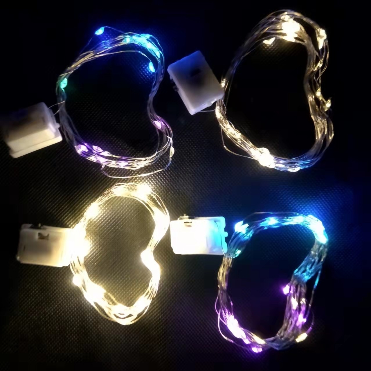 Led light lines, color three-level flashing, starry sky, birthday cake, flower balloons, decorative copper wire strip lights, string light strips pic 3