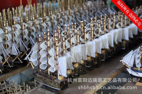 光荣号帆船摆件 纯手工制作创意家居饰品 一帆风顺乔迁礼物FJ66详情47