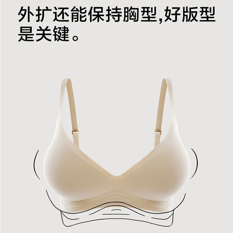 漫画外扩型胸内衣女小胸专用聚拢显大无钢圈文胸腰细无痕胸罩薄款详情32