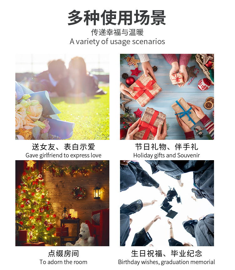 亚马逊水晶钻石熊 水钻熊泡沫花玫瑰熊七夕情人节礼物玫瑰熊礼盒详情15