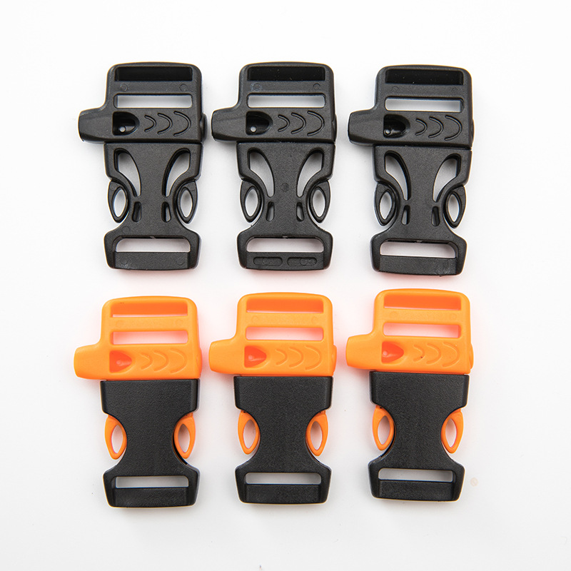 Promotional plastic clasp, swimming whistle clasp, life-saving bracelet clasp, eco-friendly orange clasp pic 6