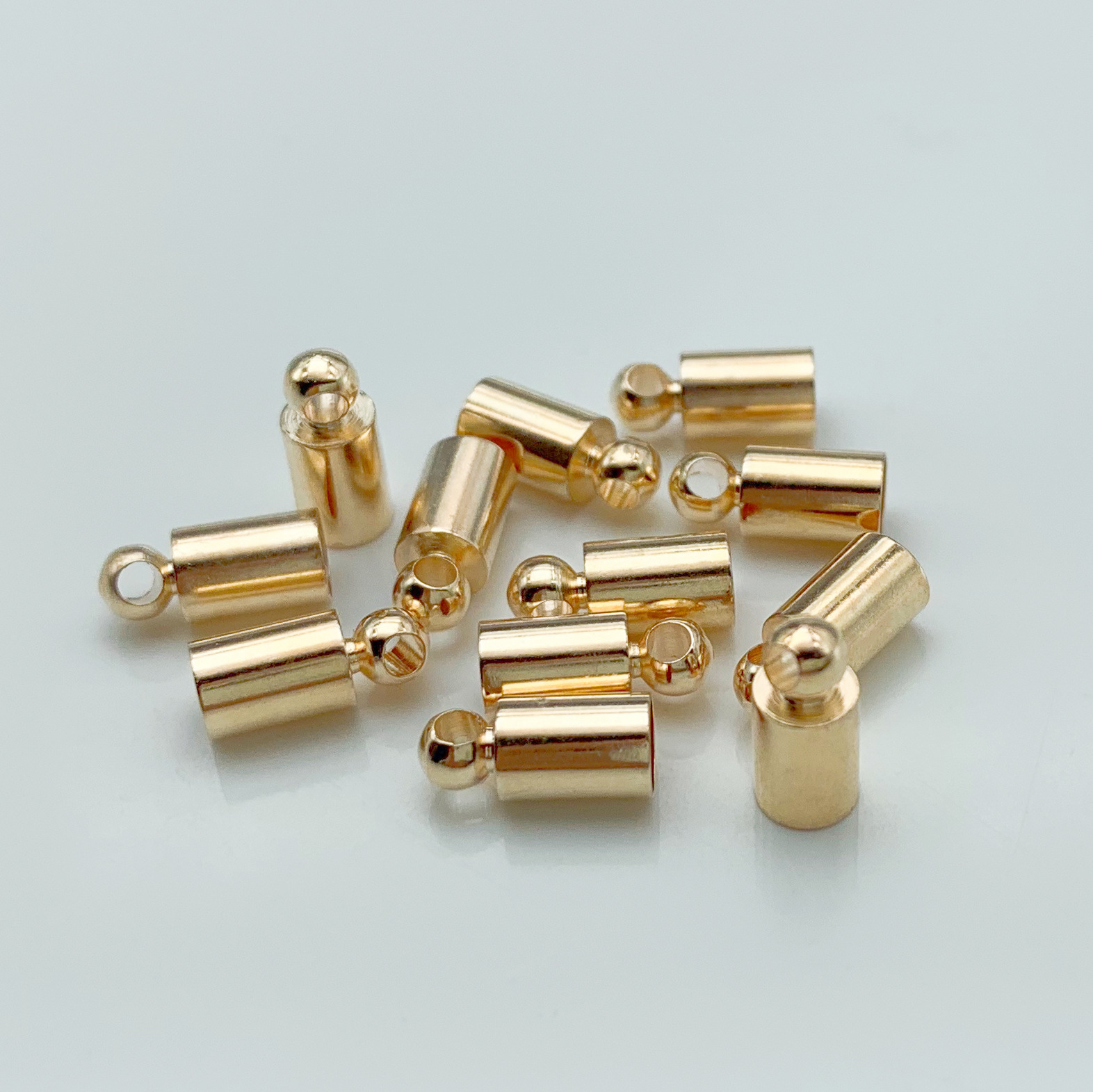 饰品配件diy 电镀铜砝码 流苏帽砝码帽铜吊钟多用途帽盖 现货直销详情5