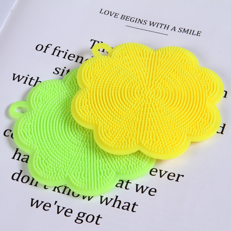 Kitchen multi-functional wonder: Silicone brush, dishcloth, dish scrubber, scouring pad, oil-free cleaning cloth, heat insulation pad pic 19