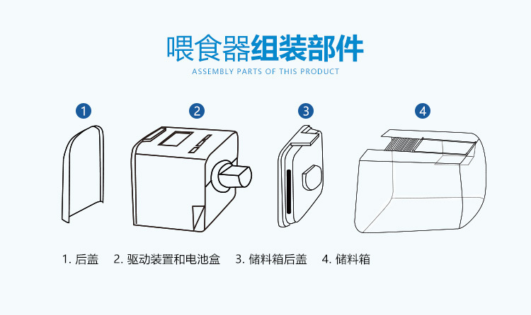 Time display automatic timing feeder, fish tank koi and goldfish feeding device, intelligent fish feeder for aquarium pic 10