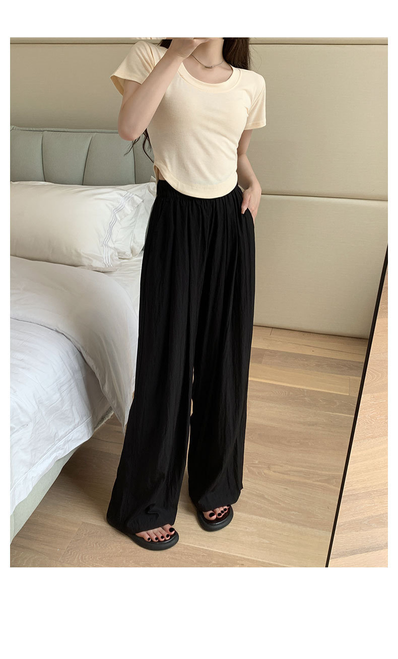 Japanese texture Yamamoto pants for women to look slimmer new summer wide-leg pants with a drape and a laid-back loose casual pants spring style for women pic 28