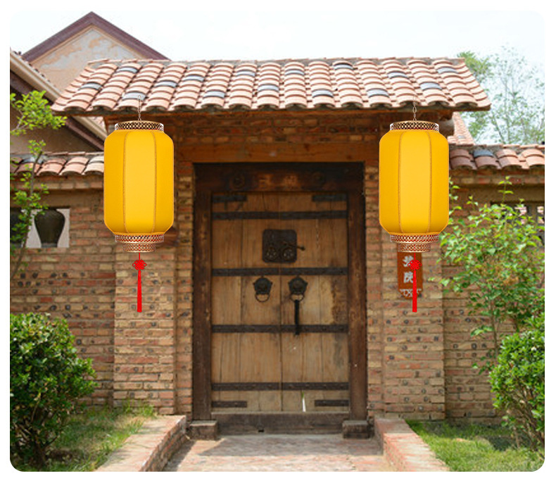 We undertake the project of outdoor advertising printing on antique-style sheepskin lanterns in the city that never sleeps. Chinese-style ancient-style lanterns are waterproof pic 10