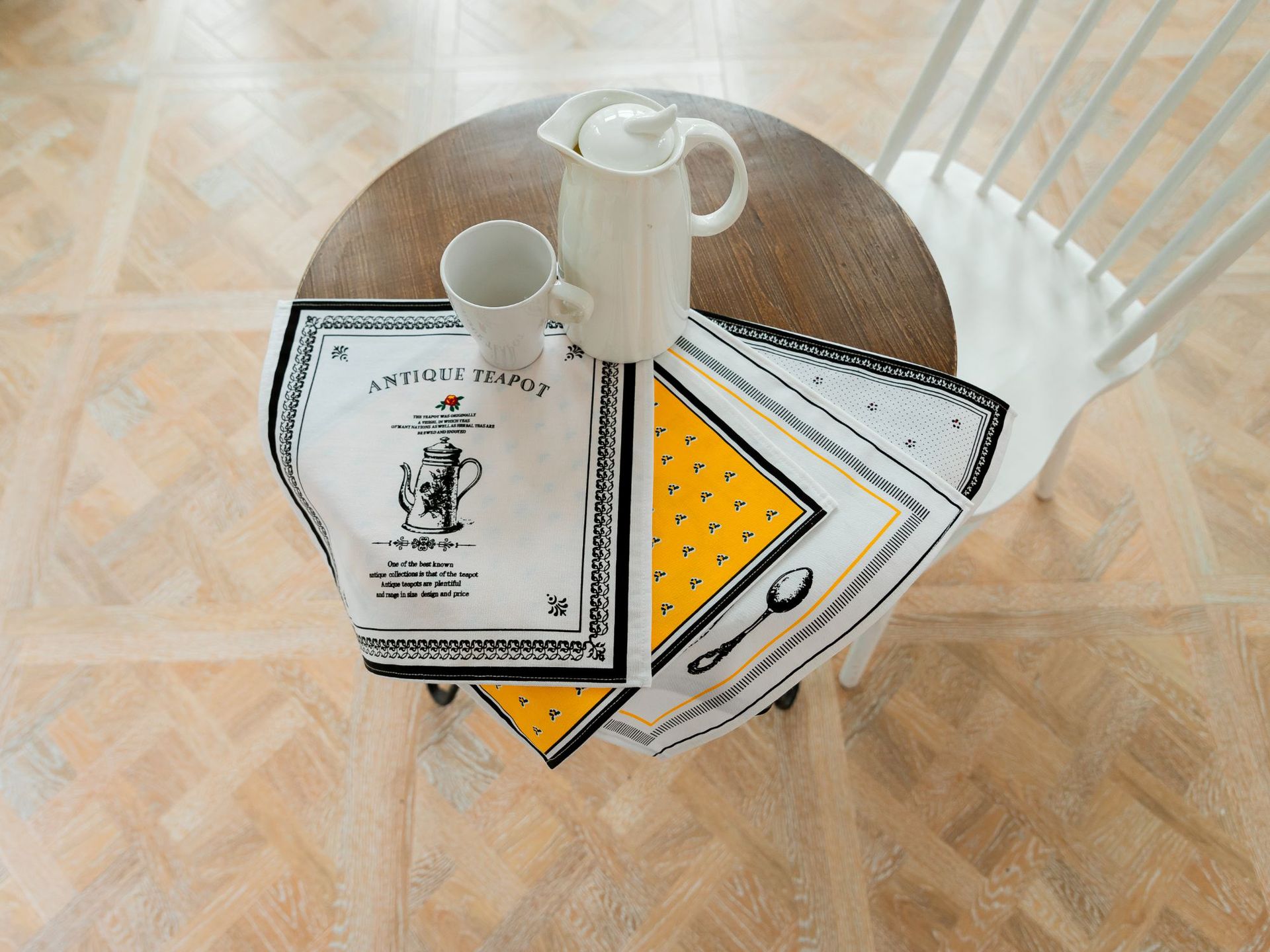 Nordic-style tea towels, placemats, cotton and linen fabric napkins, square home anti-slip napkins, cross-border food background cloth pic 46