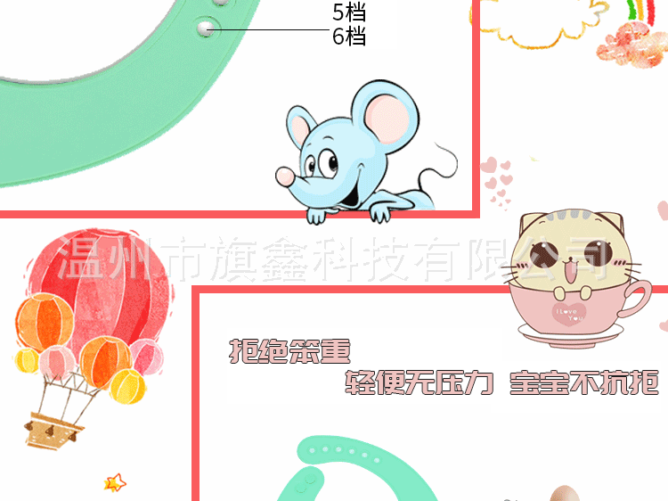 可拆卸婴儿口水巾防水立体硅胶围兜宝宝围嘴口水巾免洗超软食饭兜 pic 15