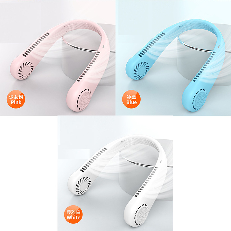 usb充电挂脖小风扇迷你手持便携家用宿舍大风力台式小型静音风扇详情7