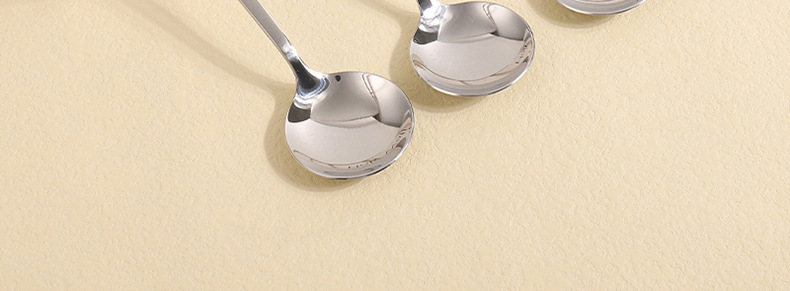 Cartoon cute single spoon 304 stainless steel spoon, student household, cute and personalized children's soup spoon and spoon pic 12