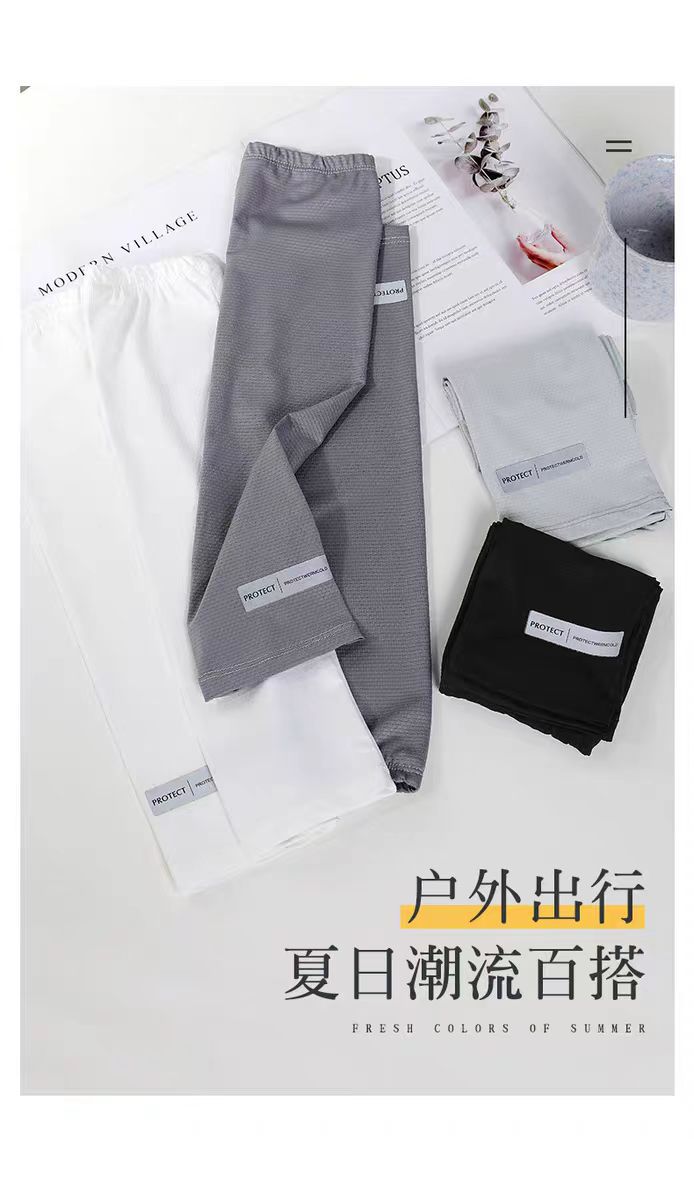 防晒袖套男款防紫外线神器冰丝凉感宽松大码女士2024新款夏季冰袖详情6