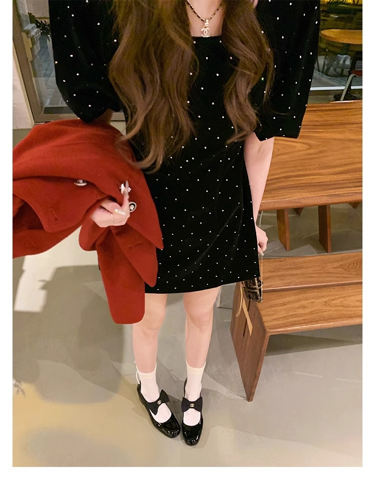 葡萄妈蝴蝶结玛丽珍鞋女法式高跟鞋真皮女鞋小香风粗跟制服皮鞋女详情46