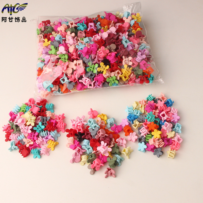 韩式网红一字夹袋装发夹女可爱头饰简约黑色发卡波浪夹子儿童发饰详情26