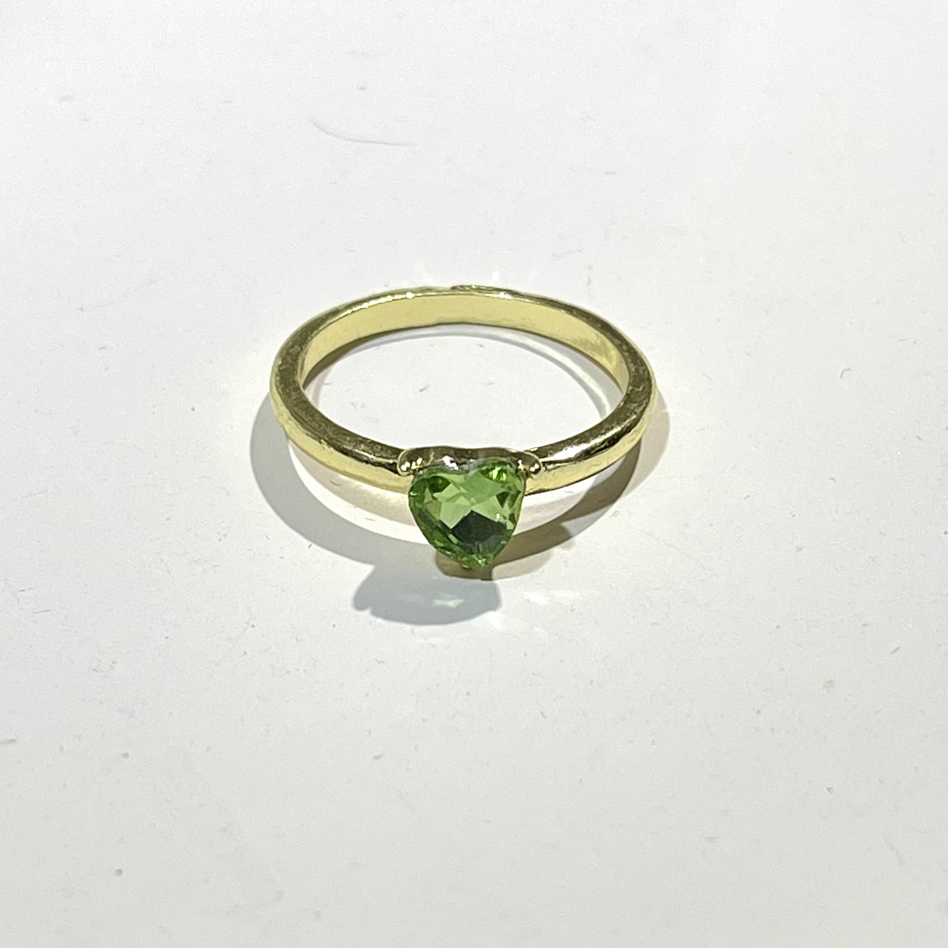 Cross-border exclusive zircon inlaid ring, Instagram style, recommended by a blogger, metal gold-plated heart-shaped ring factory direct sales pic 12