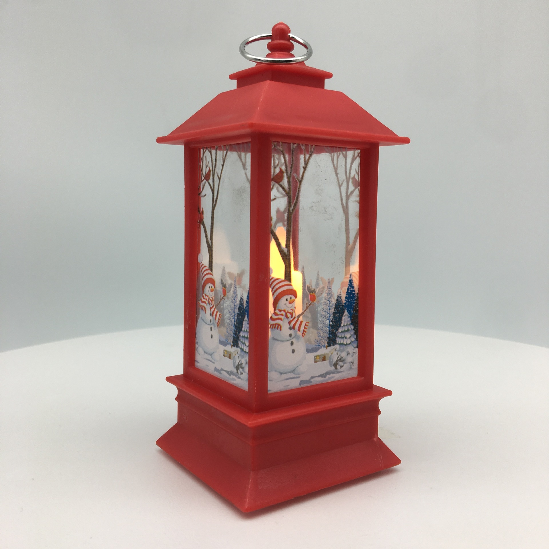 2021 New retro small square wind lamp, Christmas gift and handicraft, night light, LED snowman for the elderly, decorative lamp pic 8