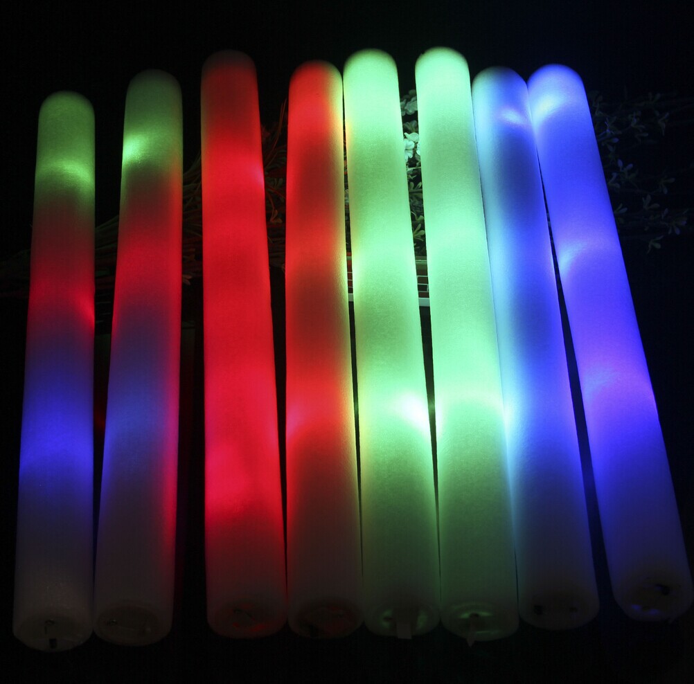 قضبان فلورية من طراز LED FFL من قضبان اسفنجية ملونة كبيرة 48CM عبر الحدود pic 17
