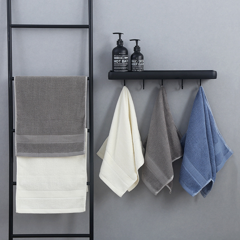 成人家用柔软吸水110克32股面巾绣字礼品可logo可定单色送礼毛巾详情3