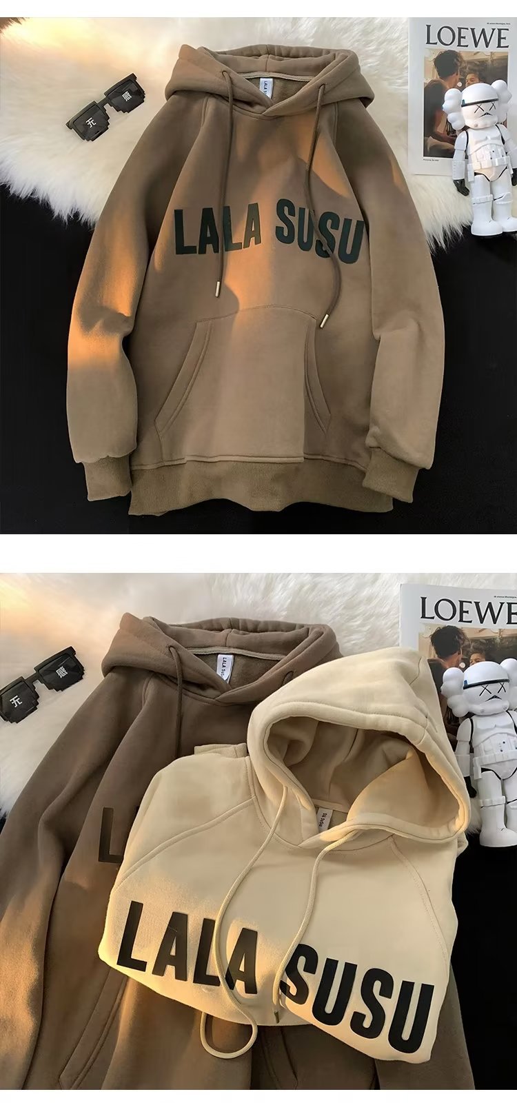 2022美式重磅卫衣男生冬季复古加绒加厚连帽外套秋冬ins潮牌上衣详情8