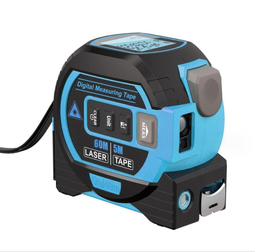 Three-in-one laser distance meter, steel tape measure distance meter pic 1