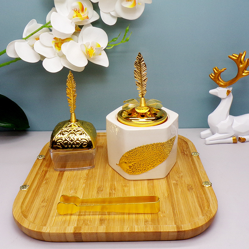 中东风格时尚工艺品套装香炉摆件香炉厂家直销新款陶瓷套装香炉详情3