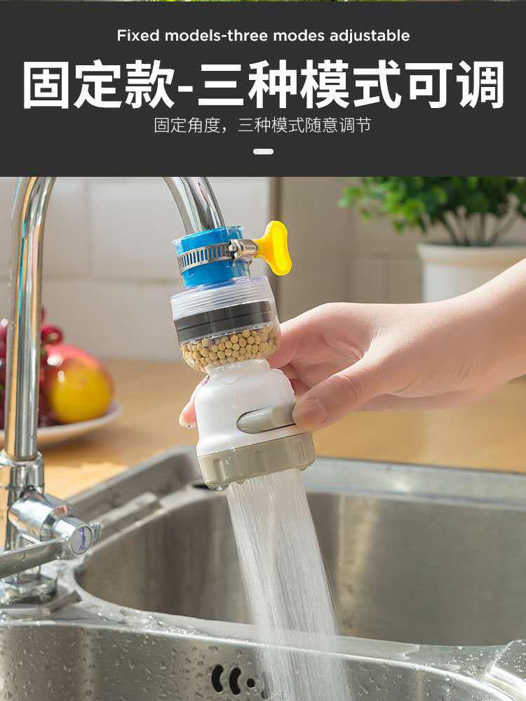 Faucet splash-proof head extender, a water-saving wonder for kitchen and household water use, a universal filter head for pressurized shower heads pic 5