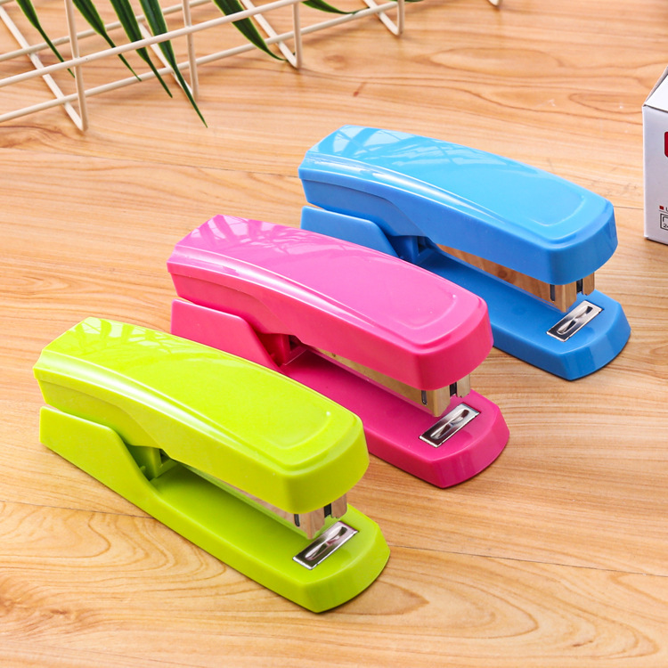 Creative mini transparent stapler, small portable student stapler, wholesale office supplies, stationery set pic 19