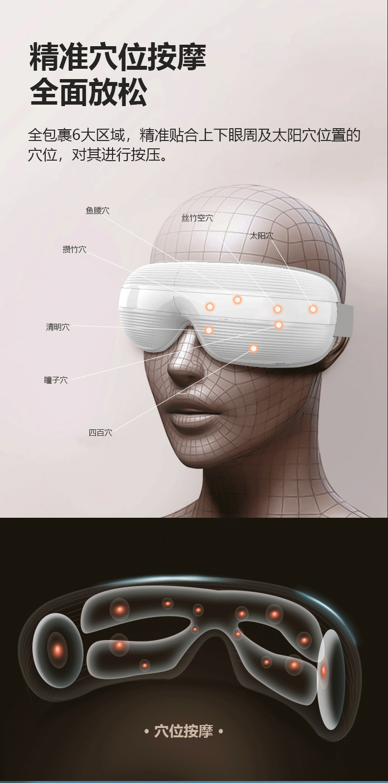 gioia焦亚眼部按摩仪眼罩热敷按摩器美眼护眼仪缓解疲劳眼保仪详情4