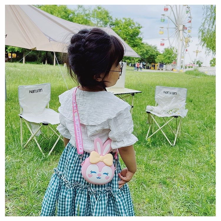 超萌可爱兔子女童包包2022年新款时尚儿童硅胶零钱包潮宝宝斜挎包详情16