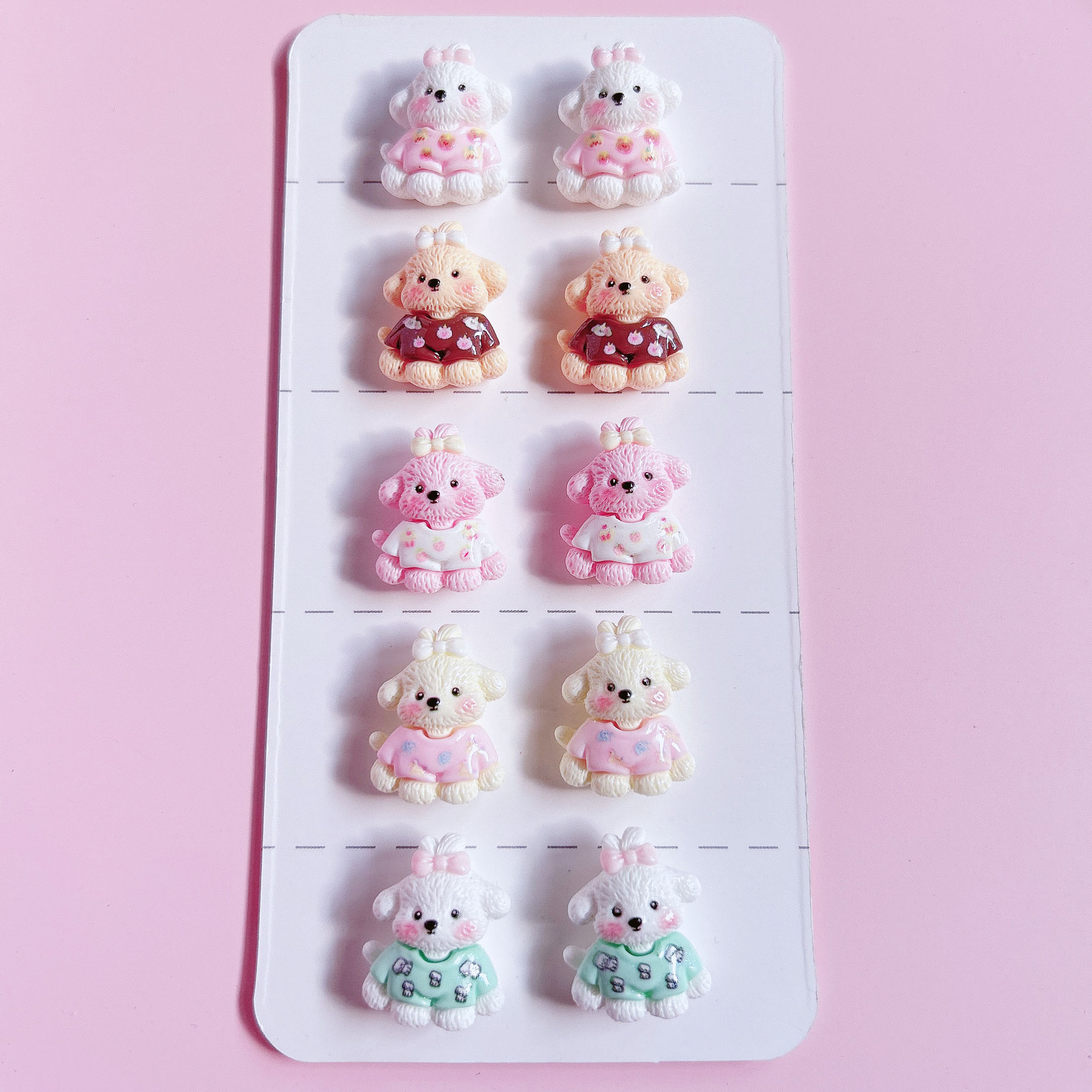 想念可爱蝴蝶结狗狗宠物卡通动物diy饰品发饰配饰贴手作挂饰材料详情12