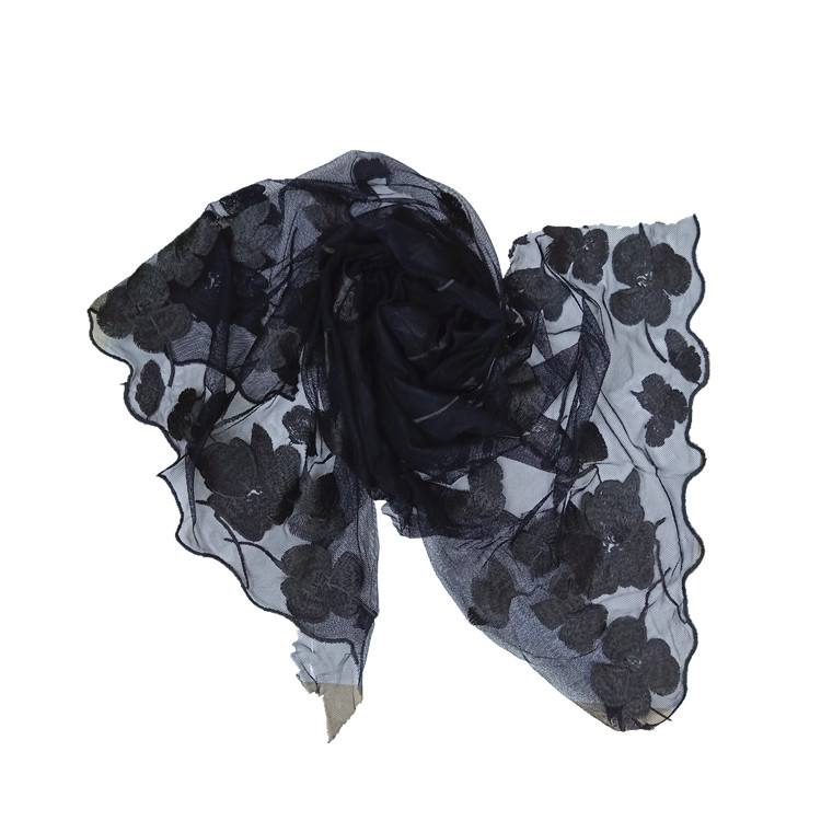 Factory direct sales of lace fabric, polyester full-width embroidered lace, water-soluble mesh fabric, full-width embroidered clothing accessories pic 8