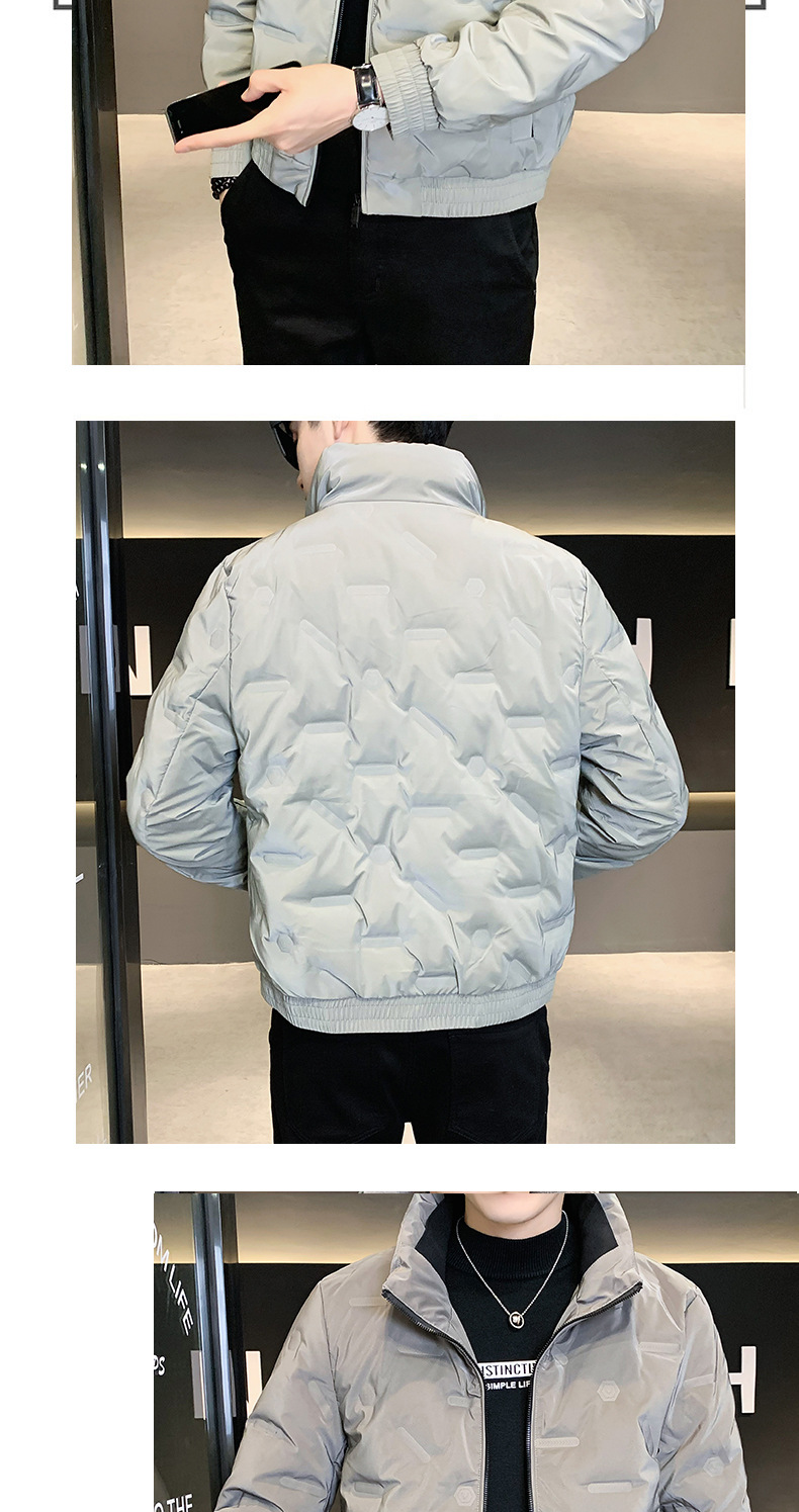 品质男士冬款羽绒服加绒加厚保暖亮面免洗韩版修身百搭羽绒服男详情10