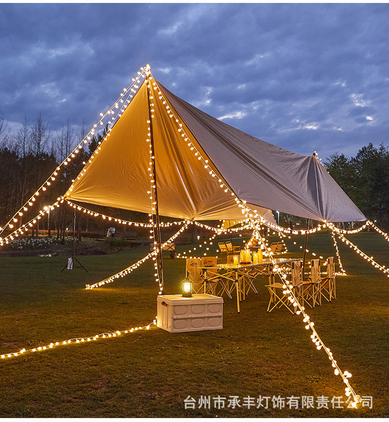 Star lights, small colored lights, string lights, led solar outdoor camping atmosphere lights, Christmas decorative lights, stall flashing light strings pic 22