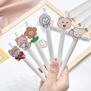 聚嘉文具 欧标中性笔子弹头黑红蓝0.5mm水性笔学习文具办公签字笔详情10